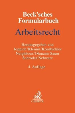 Beck'sches Formularbuch Arbeitsrecht