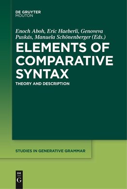 Elements of Comparative Syntax