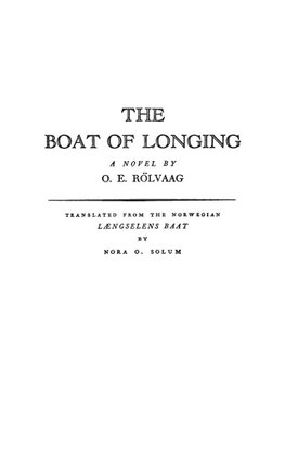 The Boat of Longing