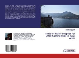 Study of Water Supplies For Small Communities in Rural Areas