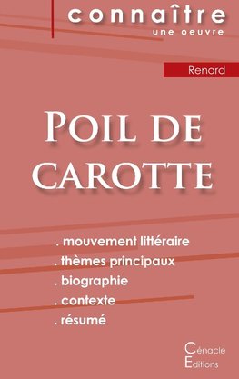 Fiche de lecture Poil de carotte de Jules Renard (Analyse littéraire de référence et résumé complet)