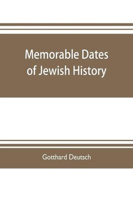 Memorable dates of Jewish history