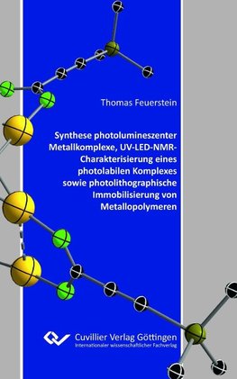 Synthese photolumineszenter Metallkomplexe, UV-LED-NMR-Charakterisierung eines photolabilen Komplexes sowie photolithographische Immobilisierung von Metallopolymeren