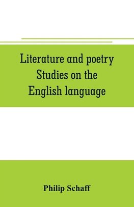 Literature and poetry. Studies on the English language; the poetry of the Bible; the Dies irae; the Stabat Mater; the hymns of St. Bernard; theuniversity, ancient and modern; Dante Alighieri; the Divina commedia