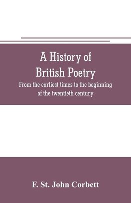 A history of British poetry