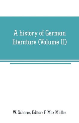 A history of German literature (Volume II)