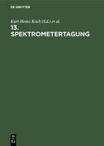 13. Spektrometertagung