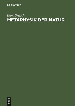 Metaphysik der Natur