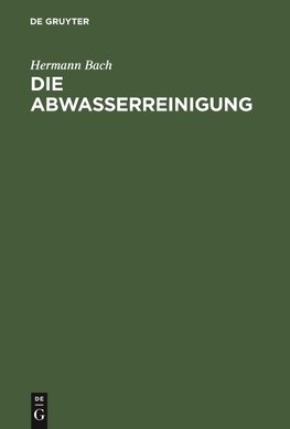 Die Abwasserreinigung