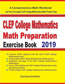 CLEP College Mathematics Math Preparation Exercise Book