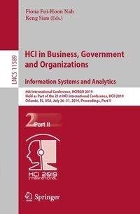 HCI in Business, Government and Organizations. Information Systems and Analytics