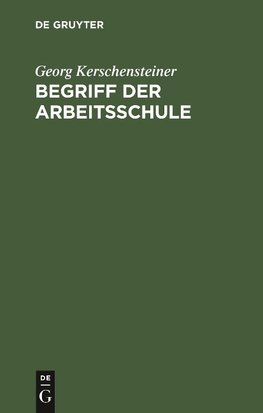 Begriff der Arbeitsschule