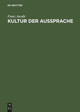 Kultur der Aussprache