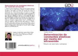 Determinación de constantes elásticas por medio del ultrasonido