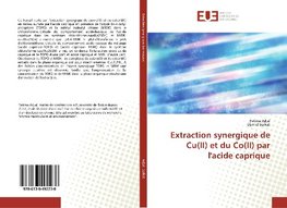 Extraction synergique de Cu(II) et du Co(II) par l'acide caprique