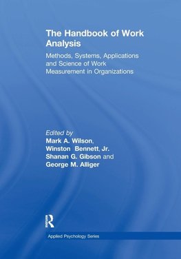 The Handbook of Work Analysis