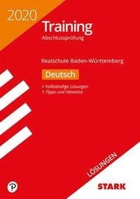 Lösungen zu Training Abschlussprüfung Realschule 2020 - Deutsch - BaWü