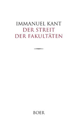 Der Streit der Fakultäten