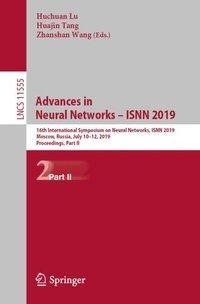 Advances in Neural Networks - ISNN 2019