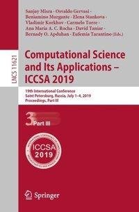 Computational Science and Its Applications - ICCSA 2019