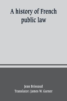 A history of French public law