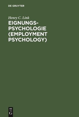 Eignungs-Psychologie (Employment Psychology)