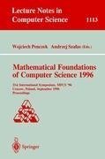 Mathematical Foundations of Computer Science 1996