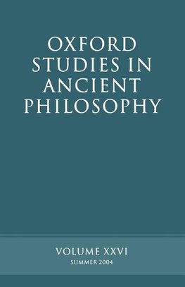 Oxford Studies in Ancient Philosophy