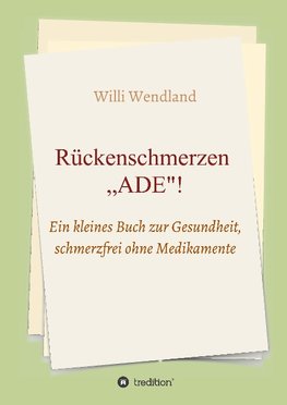 Rückenschmerzen "ADE"