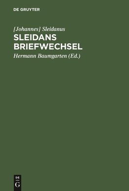 Sleidans Briefwechsel