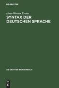 Syntax der deutschen Sprache