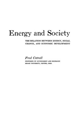 Energy and Society