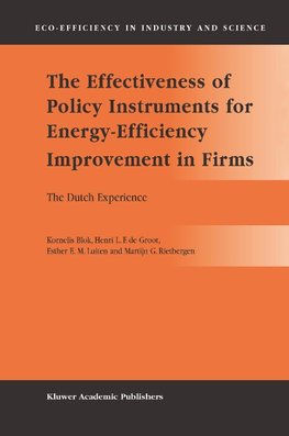 The Effectiveness of Policy Instruments for Energy-Efficiency Improvement in Firms