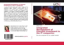 Integrated Management of Planned Investment in the IT companies