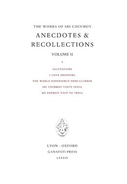 Anecdotes and Recollections II