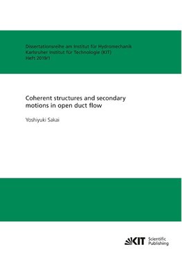 Coherent structures and secondary motions in open duct flow