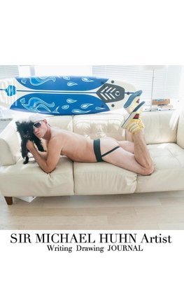 Sir Michael  Huhn Artist Sexy self  Portait with dog