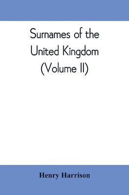 Surnames of the United Kingdom