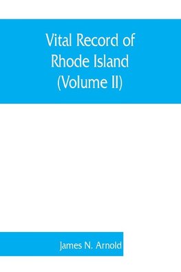 Vital record of Rhode Island