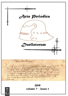 Acta Periodica Duellatorum (vol. 7, issue 1)