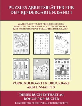 Vorkindergarten Druckbare Arbeitsmappen (Puzzles Arbeitsblätter für den Kindergarten