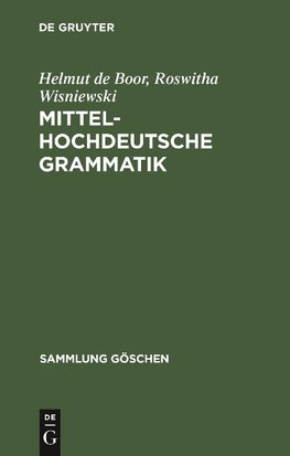 Mittelhochdeutsche Grammatik