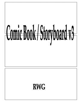 Comic Book / Storyboard v3