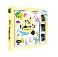 50 x Watercolor - Flamingo, Kaktus & Co. - Starter-Set - Sonderausgabe