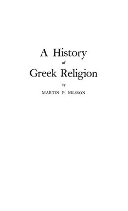 A History of Greek Religion