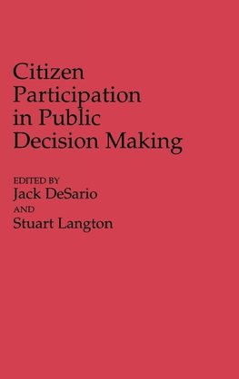 Citizen Participation in Public Decision Making