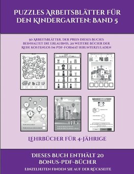 Lehrbücher für 4-Jährige (Puzzles Arbeitsblätter für den Kindergarten