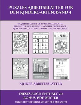 Kinder Arbeitsblätter (Puzzles Arbeitsblätter für den Kindergarten