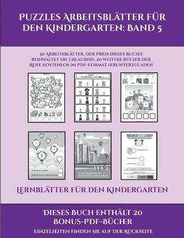 Lernblätter für den Kindergarten (Puzzles Arbeitsblätter für den Kindergarten