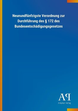 Neunundfünfzigste Verordnung zur Durchführung des § 172 des Bundesentschädigungsgesetzes